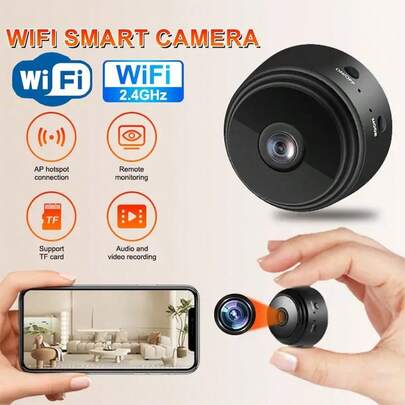 1 Stück kleine, kompakte, kabellose versteckte Kamera mit Bewegungserkennung und App-Steuerung. Sie verwendet einen internen Akku und kann über einen USB-Anschluss kontinuierlich mit Strom versorgt werden. Ideal für den Einsatz in Innen- und Außenbereichen zur Überwachung von Hunden und Katzen sowie für Heimsicherheit, Aufnahmen, Strafverfolgung und Beweissicherung.