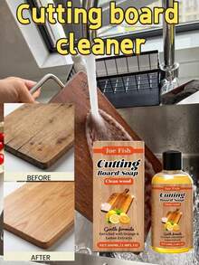 jakehoe Kitchen Cutting Board Cleaner, Deodorizing And Mold Removal Daily Cleaning Renewal Gloss Cleaner, Kitchen Utensils, Kitchen Cleaning Tools, Cleaner, Degreaser - Liquid - View 8