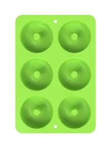 1个硅胶甜甜圈模具 - 不粘，易于清洁，适用于自制甜甜圈、贝果和松饼 - 带花边边缘，方便完美塑形，母亲节礼物，送给妈妈的礼物，烘焙用品 - 彩色 - 查看 17