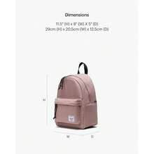 Classic Backpack, Mini - 6.5L - 灰玫瑰 - 查看 3