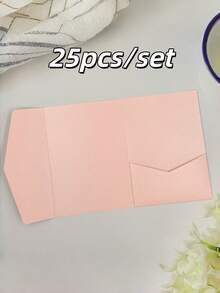 Bộ 20/25 phong bì thiệp mời cưới kiểu gấp ba, thiết kế tối giản, phù hợp cho lễ đính hôn, đám cưới, kỷ niệm 15 năm, lễ rửa tội, v.v., có thể tự làm thiệp mời, kích thước 5*7 inch, nhiều màu sắc để lựa chọn, chỉ bao bì, không kèm thiệp hoặc tem. - Xanh ngọc trai - Xem 16