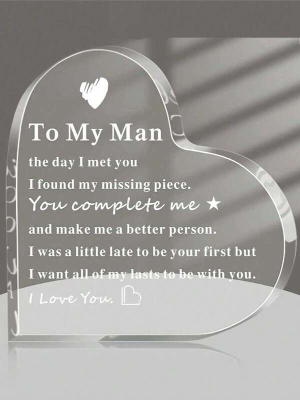 1pc Decorative Plaque Suitable For Father's Day, Anniversary, Birthday, Valentine's Day, Christmas, Engagement, Wedding And Other Occasions