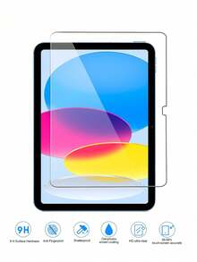 2 piezas de protector de pantalla de vidrio templado, película de vidrio plano de alta definición, compatible con iPad de 9.a generación (10.2 pulgadas)/iPad de 10.a generación (10.9 pulgadas) 2022/iPad Air (11 pulgadas) 2024/iPad Air (13 pulgadas) 2024/iPad Pro (11 pulgadas) 2024/iPad Pro (13 pulgadas) 2024/iPad Mini 2024/iPad Air 13 2025(M3)/Galaxy Tab A10+, Galaxy Tab S10 Lite, Galaxy Tab S11, suave y resistente a los arañazos - transparente - Ver 7