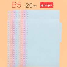 8pcs Loose Leaf Divider Pages, Plastic File Folder Divider Tabs Index Paper,For School Supplies,Back To School - Multicolor - View 13