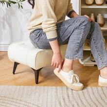 Puf para sofá tipo sillón - Negro - Ver 3