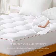Funda de colchón de Lujo Grueso y Mejorado con Relleno Extra Suave – Capa Acolchada de Microfibra Cepillada, Alta Elasticidad y Confort Superior,Ideal para Dormitorio, Residencias y Hoteles de 5 Estrellas – Envío Local Rápido - Color4 - Ver 14
