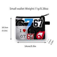New Stylish Wallet, Cute Cartoon Dinosaur & Football Design, Suitable For Men, Women, Students, Children, Coin Purse - Number 67 - View 2