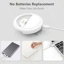 LED Selfie Ring Light Mobile Phone Clip-On Lamp Portable USpB Charge LED Selfie Light Flash Light Photo Camera For Smairtphone New 2026 High For Reliable Electronic Component ﻿ - hồng - Xem 4