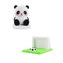 1 Stück kreative süße Handyhalterung, pandaförmiger Handyhalter, Fußballtor Design Cartoon einfache Tablet Tisch Dekoration, Freihändig für Schlafzimmer, Küche, Videoansehen - Verschiedenfarbig - Übersicht 2