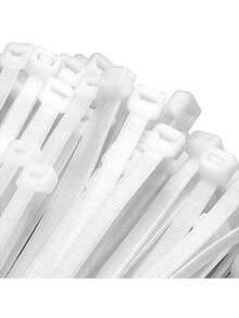 Kit 300 Nylon Seal Clamps Sizes 10, 20 And 30cm White