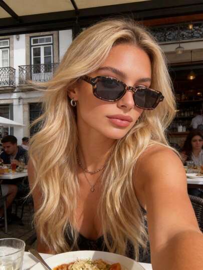 1 Pair Vintage Chic Retro Cat Eye Glasses For Women, Suitable For Daily Life, Street Style, Music Festivals, Dance Parties, Beach, Etc. Leopard Print Pattern, Suitable For Summer Beach Vacation, Outdoor Activities, Travel, Back To School, College Style, Campus Style And More.