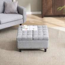Storage Benches & Ottomans - Grey - View 8