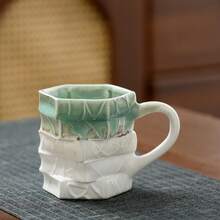 1个陶瓷马克杯，画册造型马克杯，不规则造型马克杯，窑烧釉面咖啡杯，可叠放马克杯 - 彩色 - 查看 10