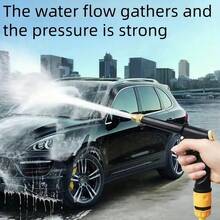 1支通用高压洗车水枪，1套高压强力洗车工具，家用/汽车清洁小工具，方便冲洗车辆污垢，高压清洗机 - 高壓水槍 - 查看 3