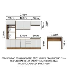 Cocina Integral Completa Modular con Isla Madesa Glamy MB - Multicolor - Ver 3