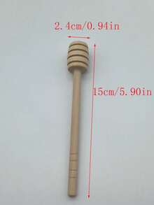 1pc 10/14/17oz Glass Honey Jar With Bee Pattern, Glass Cup With 1 Wooden Stick, 1 Wooden Lid, 1 Wooden Bottom, Transparent Honey Storage Container, Bee Decor, Suitable For Syrup Storage, Home, Wedding, Party, Kitchen - Multicolor - View 11