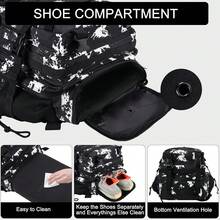 Sac à dos tactique militaire LHI 45 litres résistant à l'eau pour le trekking, la montagne, la chasse et les voyages - Idéal pour les hommes, les sports de plein et l'équipement militaire - Camouflage fluorescent - Voir 9