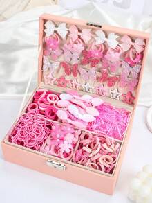 Princess Gift Hair Accessories Set, Hair Clips, Headbands, Hair Ties, Claw Clips - Multicolor - View 3