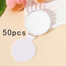 1/5/10/50/100 chiếc Gương cầm tay di động, Gương trang điểm du lịch, Gương trang điểm nhỏ gọn dùng cho mỹ phẩm, Ký túc xá sinh viên, Trang điểm, Giá rẻ, Trang trí phòng, Bàn trang điểm, Du lịch, Phòng ngủ, Phụ kiện trang điểm, Gương, Gương trang điểm, Gương mini, Gương nhỏ gọn, Gương nhỏ, Gương cầm tay, Giá rẻ, Quà tặng Giáng sinh, Trang điểm, Dụng cụ trang điểm, Đồ rẻ tiền, Quà tặng, Quà tặng cho phụ nữ, Quà Giáng sinh, Quà khuyến mãi, Du lịch, Đồ rẻ tiền, Vật dụng cần thiết khi đi du lịch - trắng - Xem 10