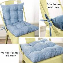 VISTE TU HOGAR Chair Pads - Blue - View 6
