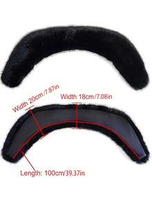 3pc  Fabric    Elegant    None    Fur Collar And Cuffs  Autumn And Winter - Cà phê nâu - Xem 4
