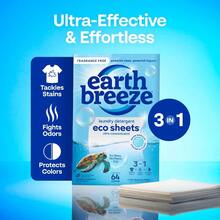 Laundry Detergent Sheets Fragrance-Free  Sheets 32 Count 64 Loads - 清新香味 - 查看 3