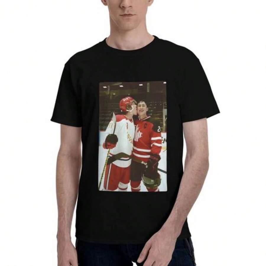 Ilya Rozanov Shane Hollander Shirt, Heated Rivalry Tshirt, Queer Heated Rivalry Merch, Romance Hocke1 - 黑色 - 查看 1