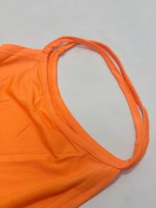 2026 New Solid Color Women Lightweight Sheer Wrap Dress Beach Cover Up Maxi Dress, Milk Silk Polyester Fabric - Orange - View 6