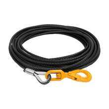 ZhdnBhnos Wire Rope Steel Winch Cable With ° Swivel Self-Locking Hook, Heavy Duty Lifting & Towing Rope For Hoist Crane Trailer Off-Road,  Lbs Breaking Strength (Red, /" X ') - Variant,4 - View 7