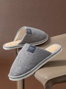 Pantuflas interiores unisex, cómodas para el hogar, el dormitorio, la oficina, pisos de madera. Pantuflas de unicolor simple para la sala de estar y la habitación de invitados - Gris - Ver 11