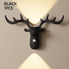 Smart LED Deer Wall Lamp With Touch Dimming & Motion Sensor, Up And Down Wall Lights Indoor With 3 Colors Dimmable, 1200mAh USB Rechargeable Night Light ,Wireless Magnetic Wall Wash Lights,Suitable For Stairs,Porch,Hallway, Bathroom, Bedrooms, Cabinets, Living Room, Bar Cabinet - 彩色 - 查看 22
