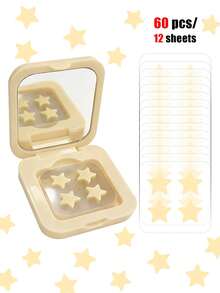 60pcs Star Face Stickers, Suitable For Daily Decoration, Events & Parties, Assorted Color Party Stickers, Face Decorative Stickers, With Mirror Storage Box, Daily Makeup Decoration Stickers, Women's Makeup, Portable, Cute Star Design, Loved By Young Women, Suitable For Travel, Gatherings, Parties, Makeup Tips, Perfect Photo Props, Party Decorations, Valentine's Day Gift, Y2K, Available In 1200/960/480/240/120/40pcs - Multicolor - View 15
