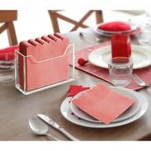 Suport acrilic pentru șervețele de cocktail, potrivit pentru mese, suport modern pentru șervețele de bucătărie, dozator de șervețele transparent impermeabil pentru cină, acasă, bar - clar - Vizualizare 6