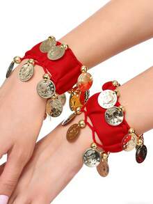 1 قطعة زي رقص البطن للنساء، تنورة من شبكة معدنية مع مجوهرات للجسم، مناسبة للأداء على المسرح، بأسلوب بوهيمي، للصيف والخريف وأعياد الهالوين وغيرها من المناسبات - متعدد الألوان - مشاهدة 24