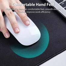 1 buah Alas Mouse Gaming Taktis Ukuran Besar - Alas Karet Anti Selip, Permukaan Halus Cocok Untuk Bekerja, Bermain Game, Kantor dan Penggunaan di Rumah, Hitam dengan Desain Armor Biru, Alas Mouse Meja - Mouse Pad - View 10