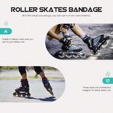 Recambios de Patines en línea con Correa de energía con Tornillos, Tuercas, Patines, Hebillas, Accesorio para Hombres, Mujeres y niños 2 Set,40980752 - Multicolor - Ver 2