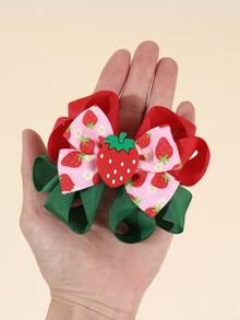 2 chiếc kẹp tóc hình quả dâu tây dễ thương dành cho bé gái, kẹp tóc trang trí hình dâu tây tinh tế, kẹp tóc ruy băng màu dâu tây, kẹp cá sấu, phù hợp cho sử dụng hàng ngày, tiệc sinh nhật và trang phục mùa hè. - Nhiều màu - Xem 4