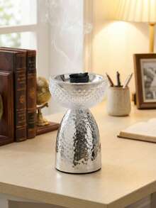 1pc/Set Metal Hammered Glass Aromatherapy Diffuser, Modern Luxury Style Fragrance Diffuser. Suitable For Home Decor, Office, Living Room, Celebration Events And Yoga Space. Can Be Used As Living Room Decor, Back To School Gift, Graduation Gift, Souvenir, Valentine's Day Gift, Wedding Gift, Gift, Decor, Promotion, Giveaway, Blessing, - one-size - View 10
