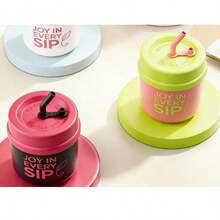 304 Stainless Steel Portable Cup, Coffee Cup, Water Cup, Cup, Milk Cup With Straw - Multicolor - View 5