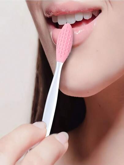 4PCS Two-In-One Silicone Facial Cleansing Brush - Gentle Nose And Cheek Exfoliation Tool, Lightens Lip Color, Makes Lips Smooth And Plump, Makes Lips Smooth, Soft, Lustrous, Healthy. Soft Double-Sided Exfoliating Facial Cleansing Brush, Double-Sided Silicone Lip Scrub