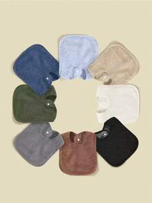 6pcs/Set Soft Double-Layer Absorbent & Waterproof EVA Baby Bibs (Random Colors) - Multicolor - View 2