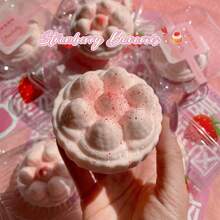 New High-Quality Stress Relief Toy - Strawberry Baba Rua Squeeze Toy, Slow Rebound Texture, Soft & Realistic Strawberry Cake Design, Finger Pressure Relief Gadget - Multicolor - View 7