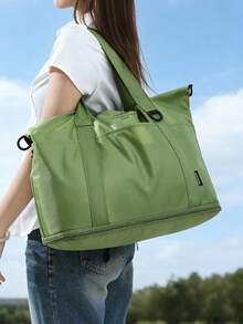 1pc Foldable Portable Business Travel Bag, Large Capacity Student Luggage Bag, Maternity Bag, Women Handbag & Shoulder Bag ,Travel Essential Bag - Multicolor - View 13