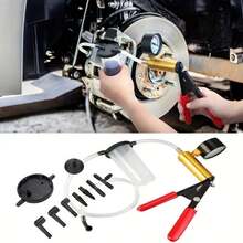 Brake Bleeder Kit With Hand Vacuum Pump And Adapters, Brake Bleeding Kit For Brake Fluid Power Steering Fluid More, Vacuum Brake Bleeder Pump With Pressure Gauge For Automotive Vehicles, Truck,Motorcycles, Father's Day Gift - A - View 8