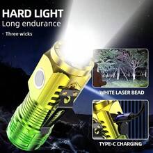 3眼怪兽高亮手电筒，迷你持久多功能可充电磁吸应急手电筒 - 三眼手電筒 - 查看 7