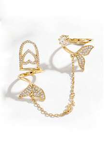 1 chiếc nhẫn hình trái tim bằng đồng cao cấp mới dành cho phụ nữ, thiết kế thời trang và sang trọng, có thể điều chỉnh độ mở cho ngày lễ tình nhân, mẹ, mẹ, ngày của mẹ, quà tặng - Nhiều màu - Xem 11