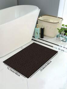 1 Piece Of Dark Gray Geometric Pattern Door Mat, Minimalist Modern Style Design, Rubber Anti-Slip Mats, Bath Rug, Absorbent And Stain Resistant,Room Decor, Kitchen Rug,Suitable For Bath Mat, Kitchen Rug, And Door Mats. - Dark Grey - View 14