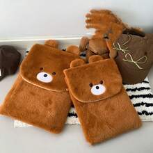 Funda para portátil/tableta de 10-14 pulgadas con diseño lindo de oso y pato estilo coreano, estuche ligero para estudiantes, opciones de multicolor (sin monedero/dije) - Multicolor - Ver 12