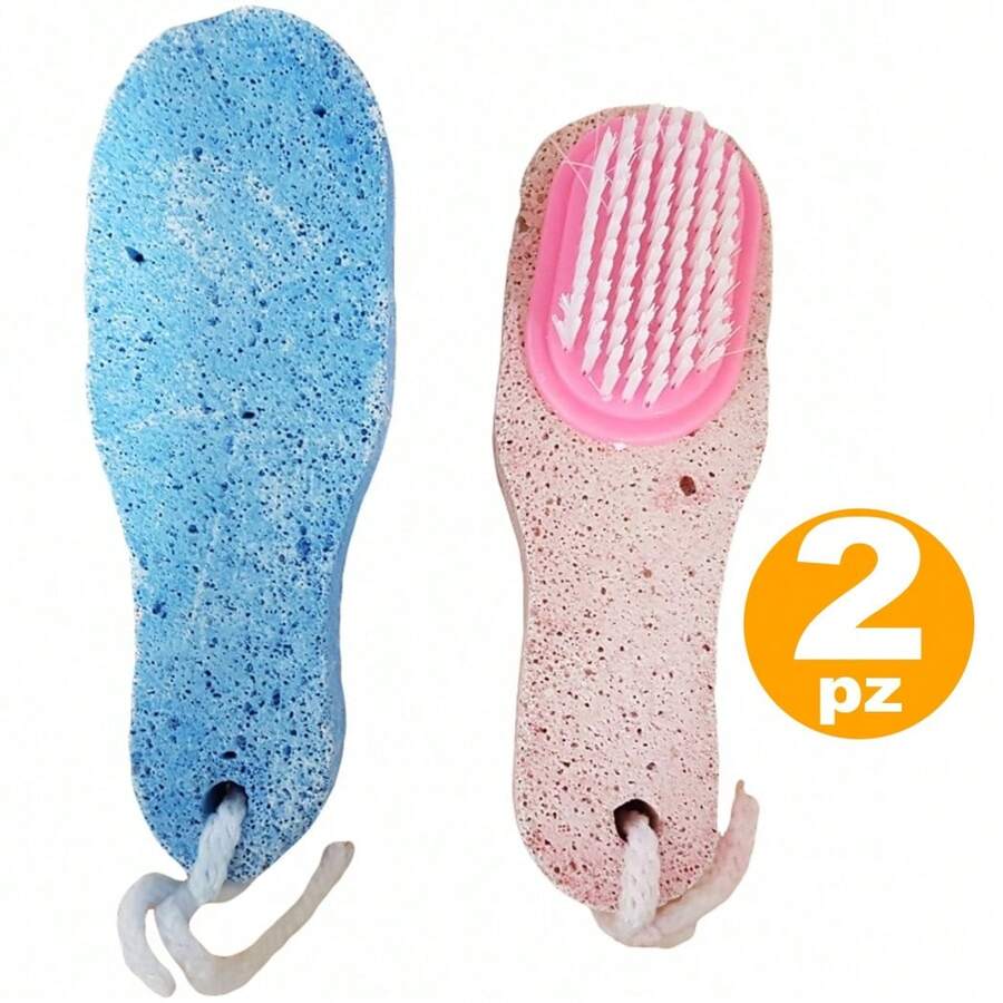 OISE ART STORE 2 Spazzola Spazzole Con Pietra Pomice Per Piedi Calli Duroni. Colore Casuale - - Multicolore - Visualizzare 1