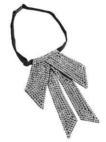 Corbata con cristales brillantes estilo Y2K, corbata de cristal anudada previamente para fiesta disco, concierto y estilo de ropa urbana - Multicolor - Ver 6